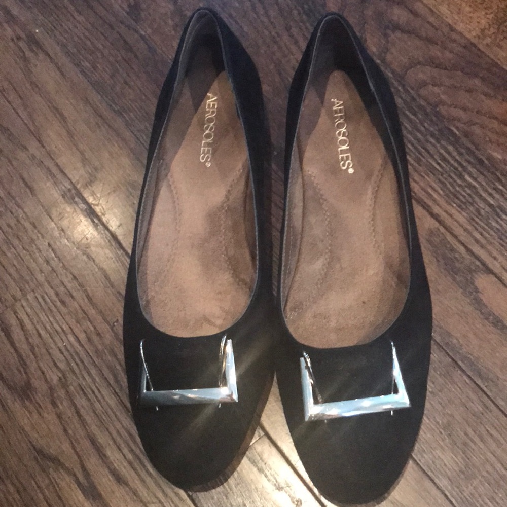 Brand New Black flat suede